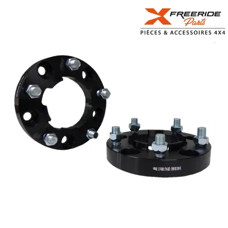 Jeu de 2 élargisseurs de voie de 30 mm en aluminium 6061-T6, visserie comprise. Land Rover Avec double centreur