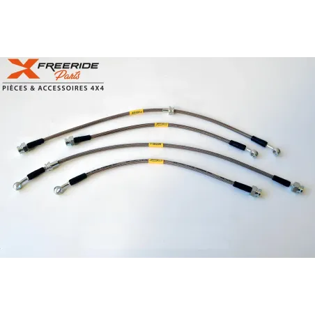 flexibles de frein aviation +5cm - DISCOVERY 2 TD5 - FREERIDE PARTS