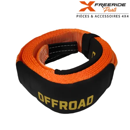 Sangle de 6 mètres munie de deux boucles pouvant tracter 12 tonnes.