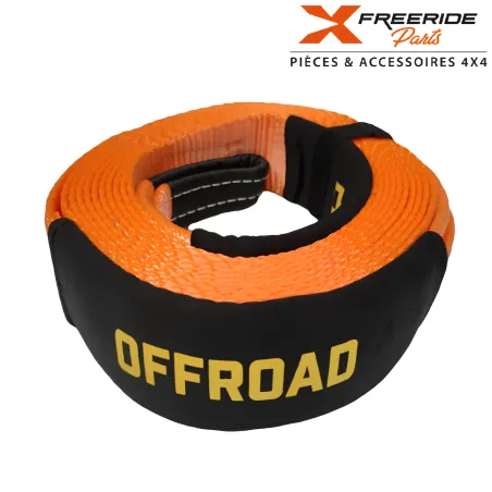 Sangle de 9 mètres munie de deux boucles pouvant tracter 12 tonnes.