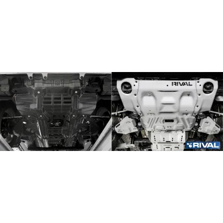 PLAQUE PROTECTION RIVAL MOTEUR+RADIA TOYOYA HILUX REVO