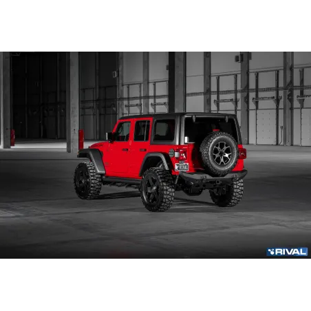 BUMPER REAR RIVAL JEEP WRANGLER JL - STUBBY (USAGE COMPETITION)