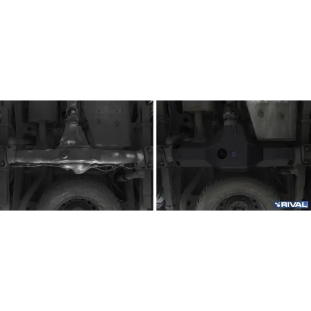 PLAQUE PROTECTION 3 mm RIVAL ACIER DIFFERENTIEL TOYOTA HILUX 2015-
