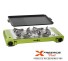 Réchaud Brunner COOKER DEVIL DOUBLE GRILL avec allumage piezo-éléctrique integré et bruleurs en aluminium. Flux du gaz réglable