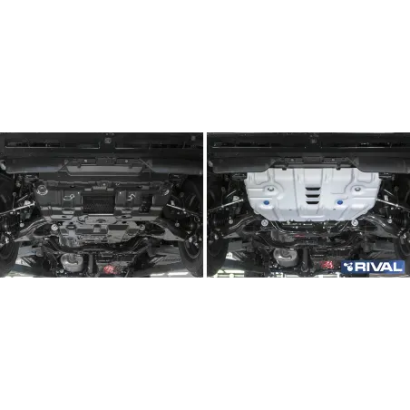 PLAQUE PROTECTION 3 mm RIVAL MOTEUR (PLAQUE 1) TOYOTA LANDCRUISER 150