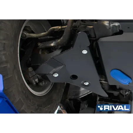 PLAQUE PROTECTION 3 mm RIVAL ACIER LEVIERS AV NISSAN NAVARA 2015-2021