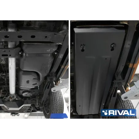 PLAQUE PROTECTION 3 mm RIVAL ACIER RESERVOIR NISSAN NAVARA 2015-09/2