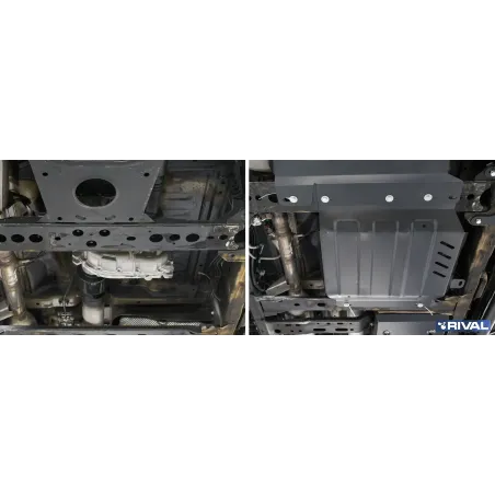 PLAQUE PROTECTION 3 mm RIVAL ACIER BOÎTE TRANSFERT NISSAN NAVARA 201