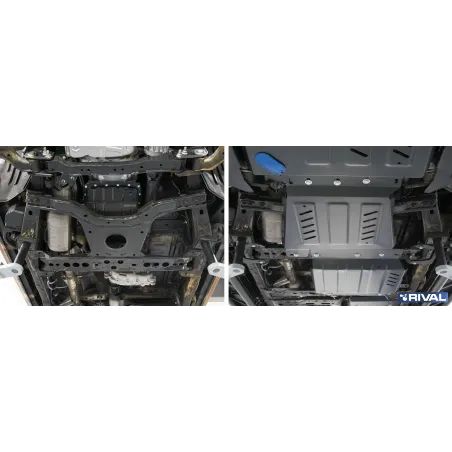 PLAQUE PROTECTION 3 mm RIVAL ACIER BOÎTE DE VITESSES NISSAN NAVARA 2