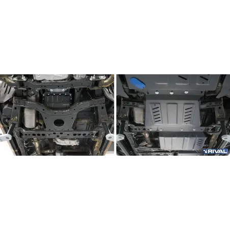 PLAQUE PROTECTION 3 mm RIVAL ACIER BOÎTE DE VITESSES NISSAN NAVARA 2