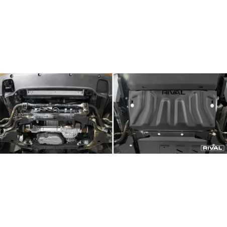 PLAQUE PROTECTION 3 mm RIVAL ACIER RADIATEUR NISSAN NAVARA 2015-2021