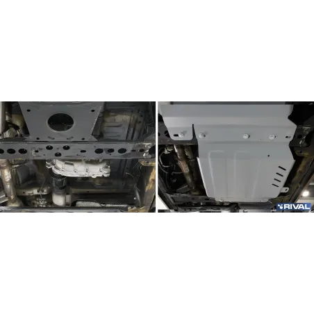 PLAQUE PROTECTION 4 mm RIVAL BOÎTE TRANSFERT NISSAN NAVARA 2015-2021