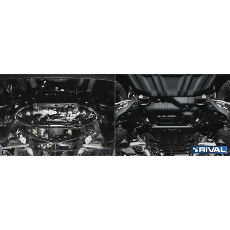 PLAQUE PROTECTION 3 mm RIVAL LEVIERS ACIER FORD RANGER 2022-