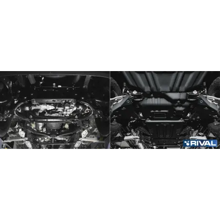 PLAQUE PROTECTION 3 mm RIVAL LEVIERS ACIER FORD RANGER 2022-