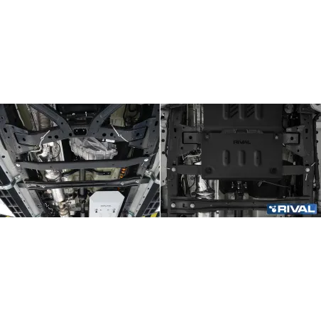 PLAQUE PROTECTION 3 mm RIVAL ACIER BOÎTE TRANSFERT FORD RANGER 2022-