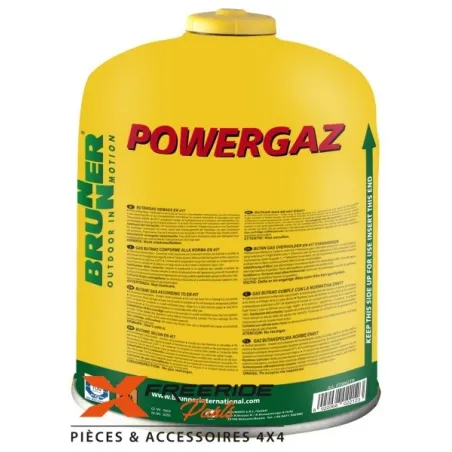 Cartouche à valve à vis 450G avec mélange gazeux propane/butane de marque Brunner