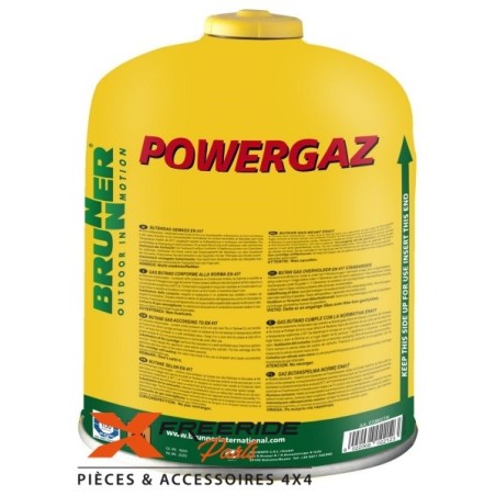 Cartouche à valve à vis 450G avec mélange gazeux propane/butane de marque Brunner