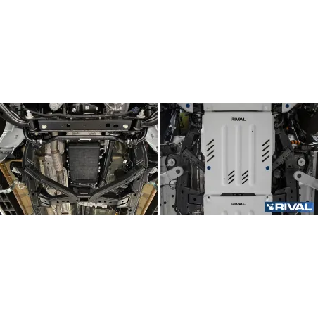 PLAQUE PROTECTION RIVAL BOÎTE DE VITESSE FORD RANGER 2022-