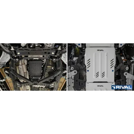 PLAQUE PROTECTION RIVAL BOÎTE DE VITESSE FORD RANGER 2022-