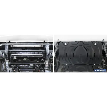 PLAQUE PROTECTION 3 mm RIVAL ACIER RADIATEUR FIAT FULLBACK 2016-