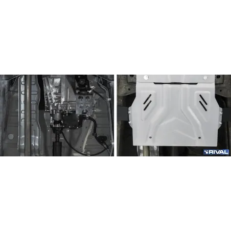 PLAQUE PROTECTION 4 mm RIVAL BOÎTE TRANSFERT FIAT FULLBACK 2016-