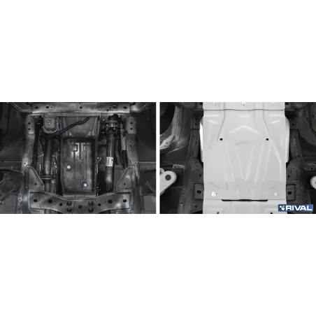 PLAQUE PROTECTION 4 mm RIVAL BOÎTE DE VITESSES FIAT FULLBACK 2016-