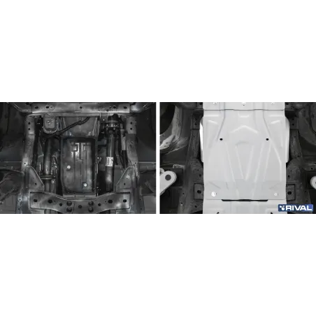 PLAQUE PROTECTION 4 mm RIVAL BOÎTE DE VITESSES FIAT FULLBACK 2016-