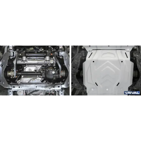 PLAQUE PROTECTION 4 mm RIVAL MOTEUR FIAT FULLBACK 2016-