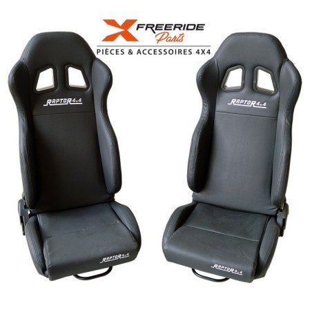 Siège en eco-cuir Raptor4x4 de qualité avec glissières incluses

Rabattable