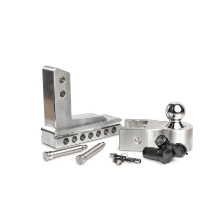 ATTELAGE CARRE US ALUMINIUM - AJUSTABLE 10" - 3600 kg