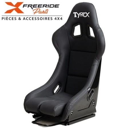 Siège fixe baquet Tyrex en fibre de verre ultraléger, en éco-cuir