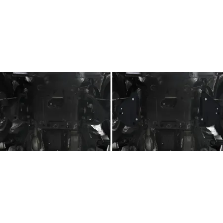 PLAQUE PROTECTION ACIER RIVAL TRIANGLES TOYOYA HILUX REVO