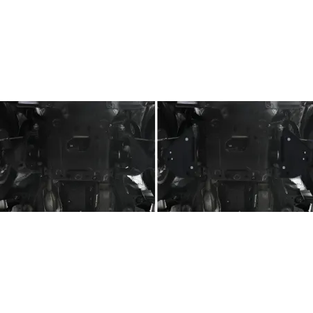 PLAQUE PROTECTION ACIER RIVAL TRIANGLES TOYOYA HILUX REVO