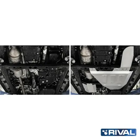 PLAQUE PROTECTION RIVAL 4MM BT+ADBLUE+SONDE LAMBDA TOY. HILUX REVO