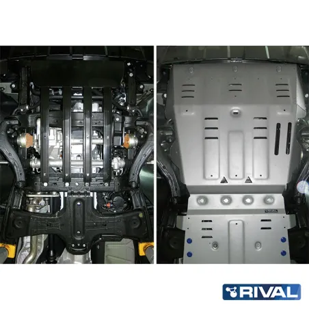 PLAQUE PROTECTION RIVAL 4mm MOTEUR+RADIA VW AMAROK