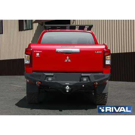 BUMPER REAR RIVAL MITSUBISHI L200 2019+ (USAGE COMPETITION)