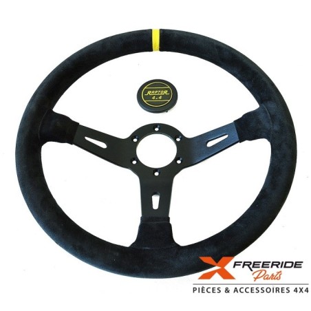 Volant tulipé 14" sport Raptor4x4 en aluminium 5mm