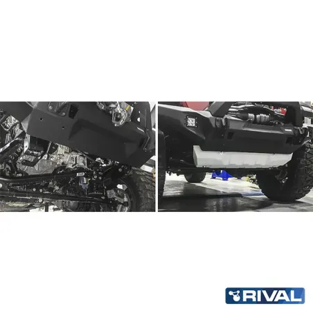 PLAQUE PROTECTION RIVAL BARRE DIRECTION JEEP JL (bO12)