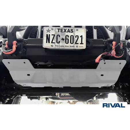 PLAQUE PROTECTION RIVAL BARRE DIRECTION JEEP JK/JL  (bO21)