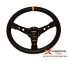 Volant tulipé 14" sport Raptor4x4 en aluminium 5mm
Revêtement cuir