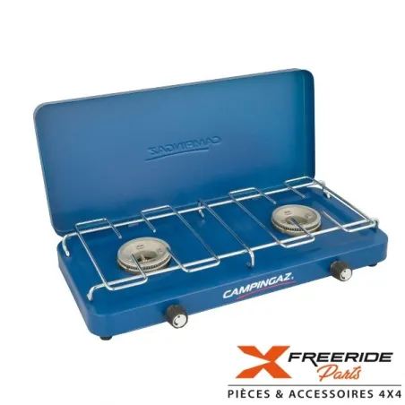 Réchaud de camping Campingaz ultra-compact, 2 brûleurs puissants de 1600W chacunLivré avec couvercle