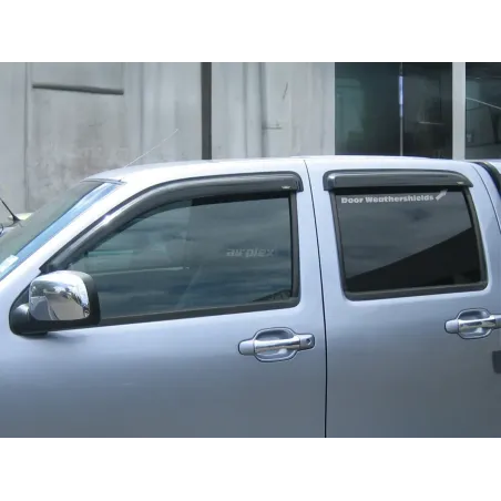 Jeu 4 déflecteurs vitre avant et arrière Isuzu Dmax 2007-2011