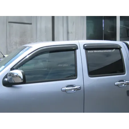 Jeu 4 déflecteurs vitre avant et arrière Isuzu Dmax 2007-2011