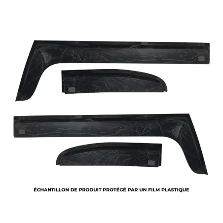 Jeu 4 déflecteurs vitre avant et arrière Toyota FJ Cruiser