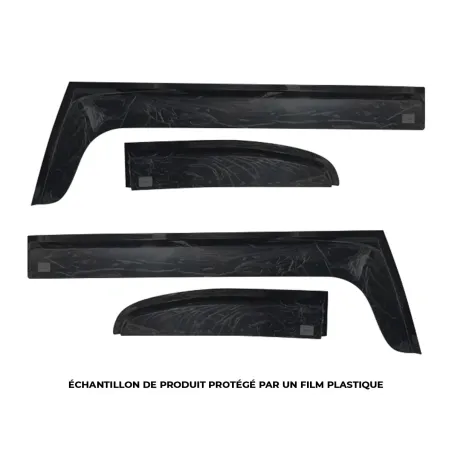 Jeu 4 déflecteurs vitre avant et arrière Toyota FJ Cruiser