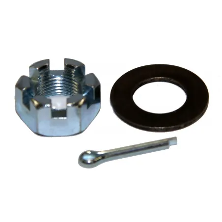 Set écrou rondelle et goupille de pivot pour porte roue arrière Kaymar