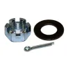 Set écrou rondelle et goupille de pivot pour porte roue arrière Kaymar