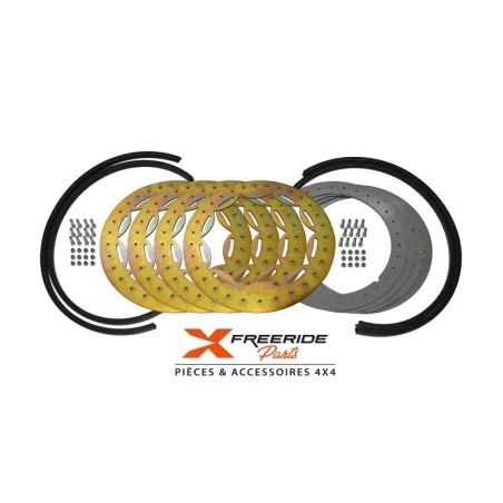 Kit complet de cerclages Beadlock 16" GOLD a souder pour 4 jantes en acier