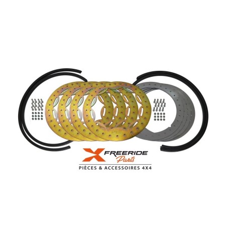 Kit complet de cerclages Beadlock 17" GOLD a souder pour 4 jantes en acier