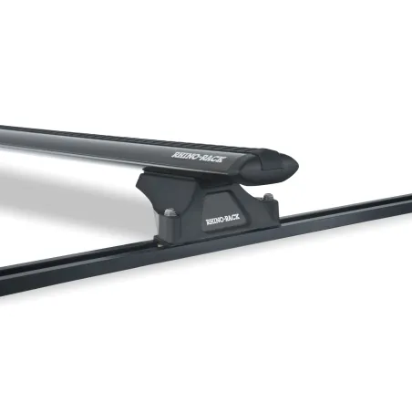 Kit 2 barres de toit noire Vortex 1370mmTrackmount avec pieds RLTP Land Rover Discovery 3 & 4 2005-2017